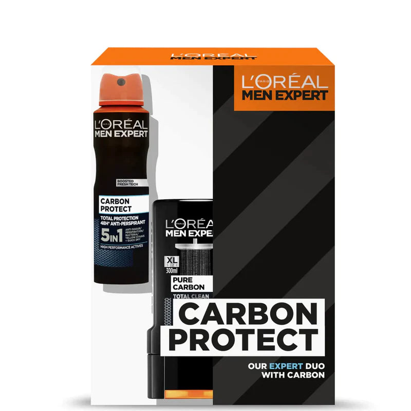 LOREAL MEN EXPERT CARBON POWER SHOWER GEL 300ML & DEODORANT 150ML