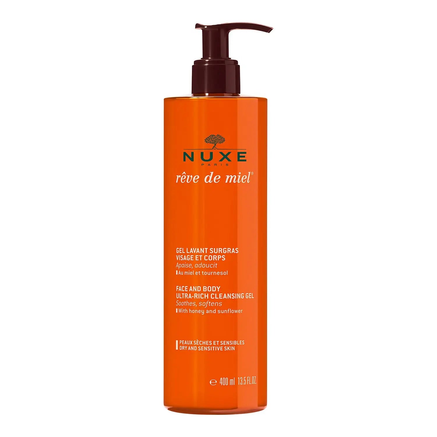 Nuxe Face & Body Cleansing Gel, Rêve de Miel 400 ml