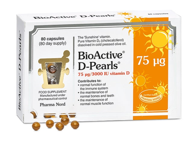 Pharma Nord BioActive D-Pearls 75ug 80pack